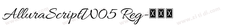 AlluraScriptW05 Reg字体转换